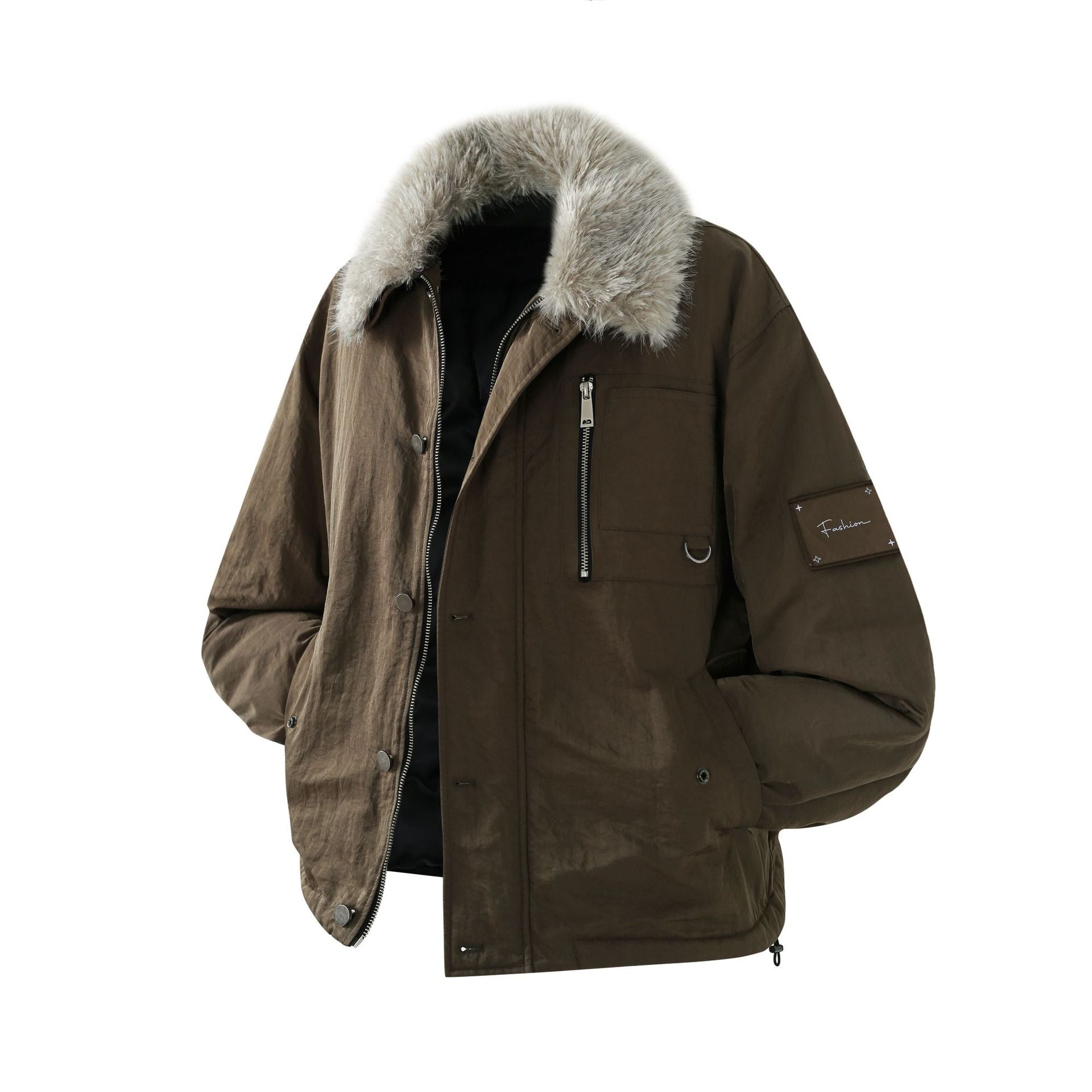 Woolen collar cotton clothing workwear jacket