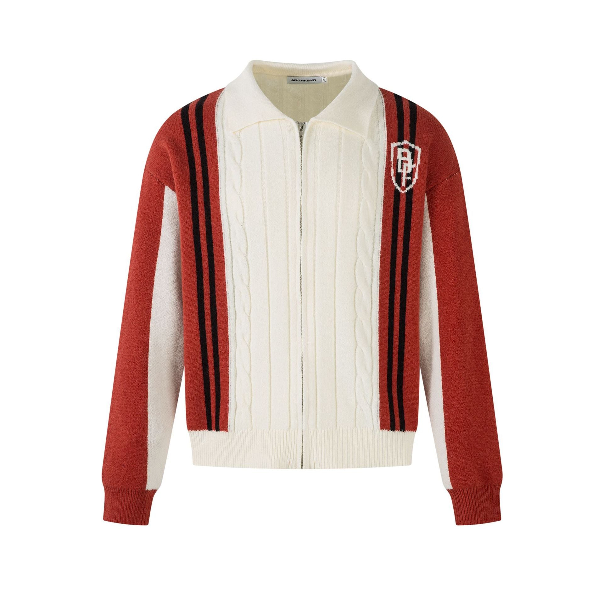 Striped knitted sweater