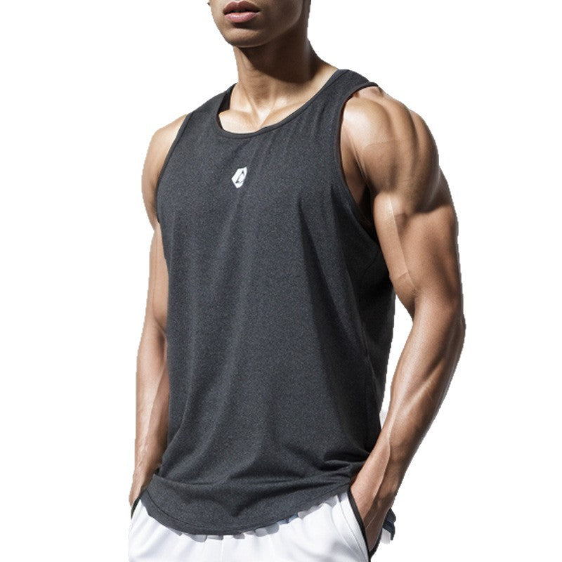 Loose quick drying thin sleeveless track and field training suit marathon vest