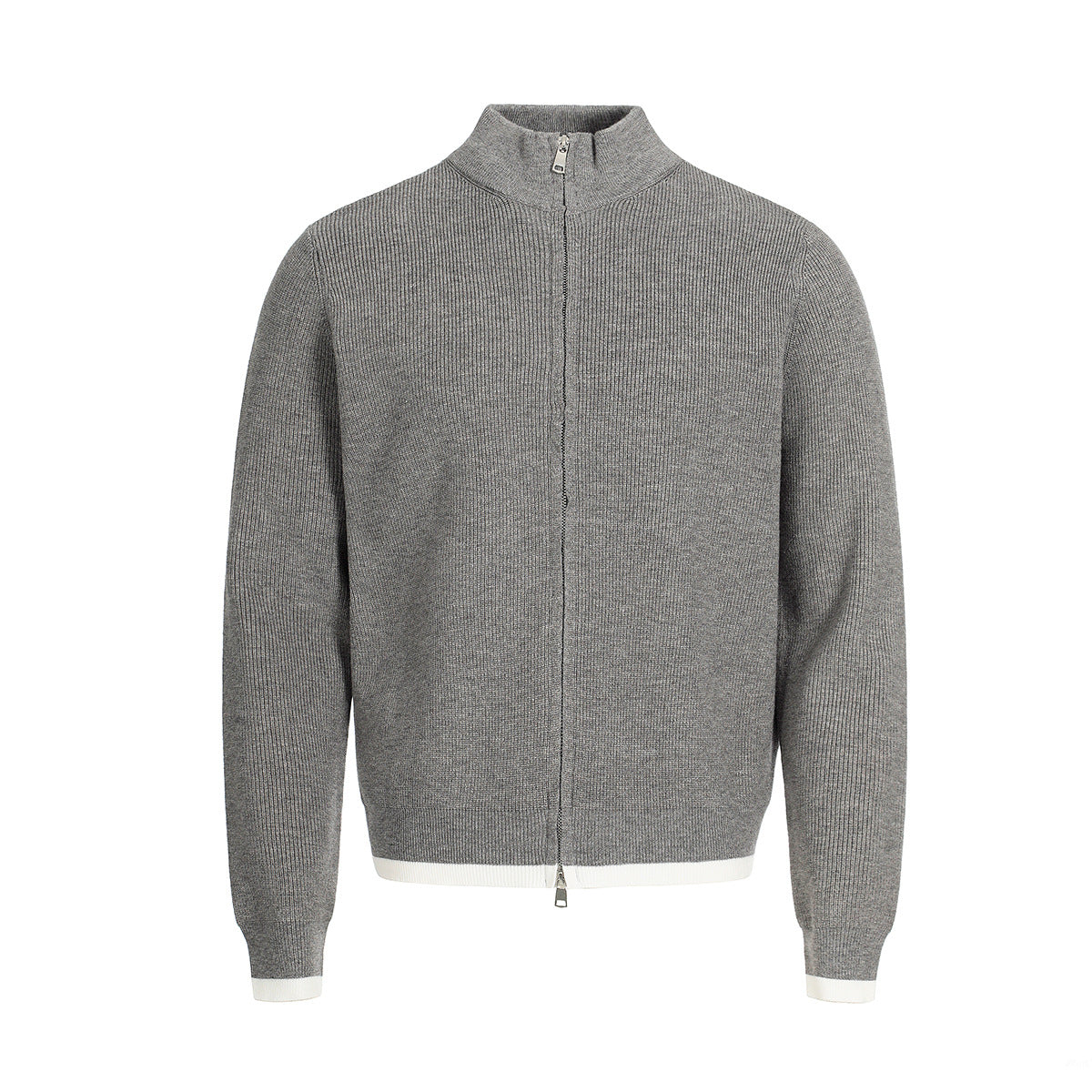 Zipper cardigan sweater jacket