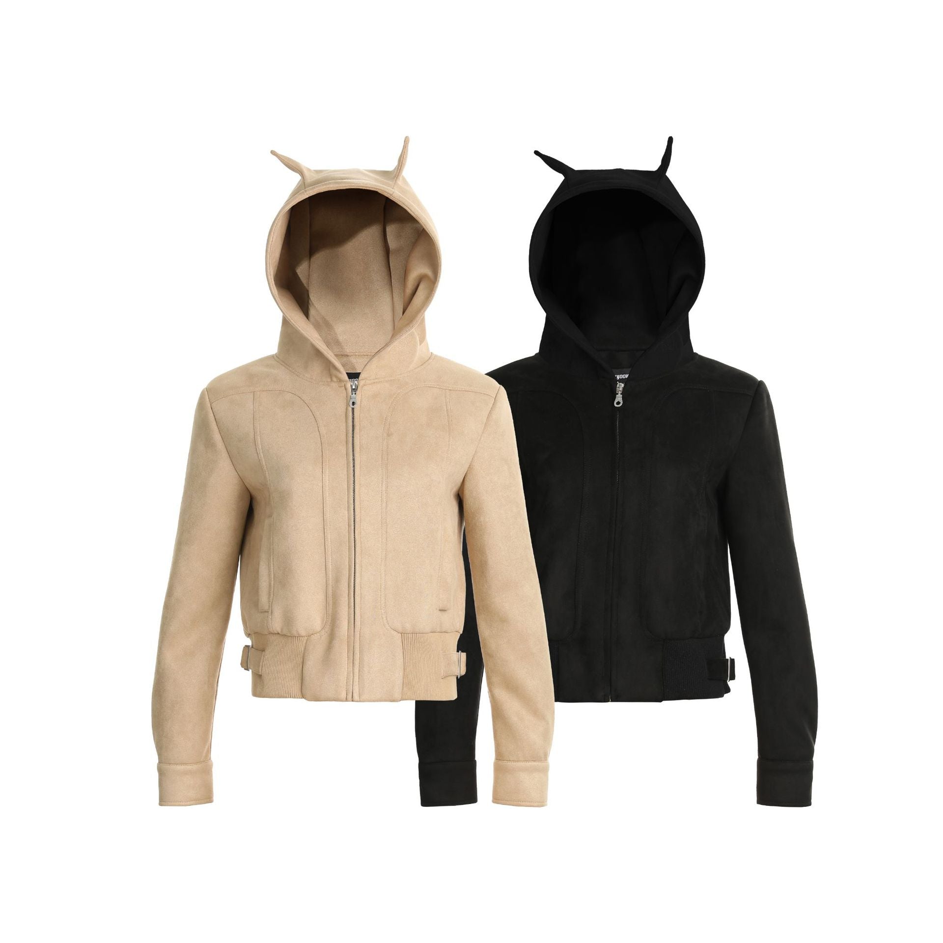 Little Devil Ears Hooded Jacket Short Jacket