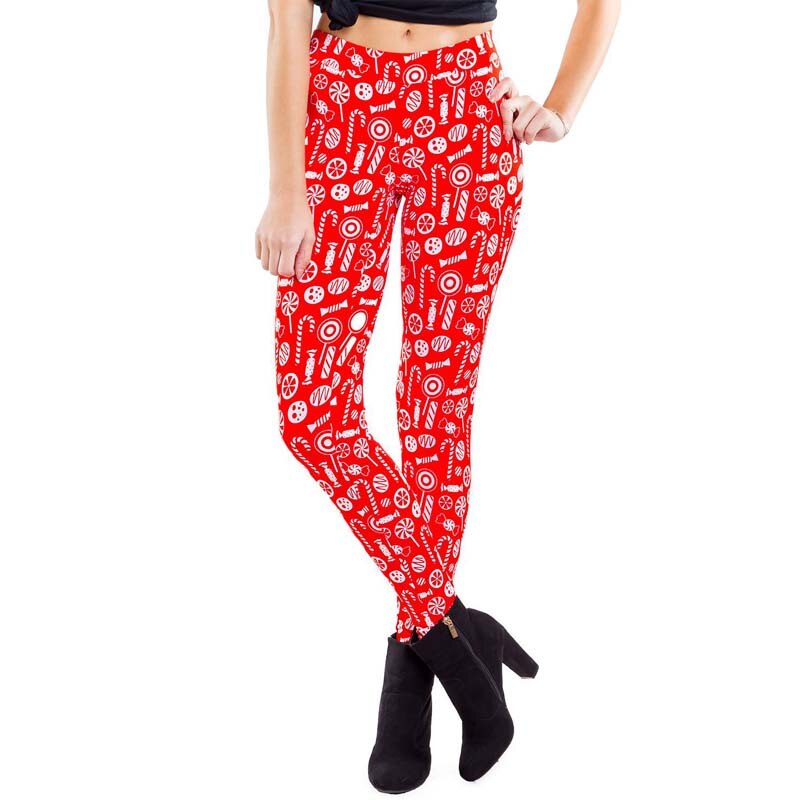 2019 Christmas Leggings Women New Year Print Legging Ladies Pants Women Winter Xmas Leggings for Women Slim Sport Legging Female
