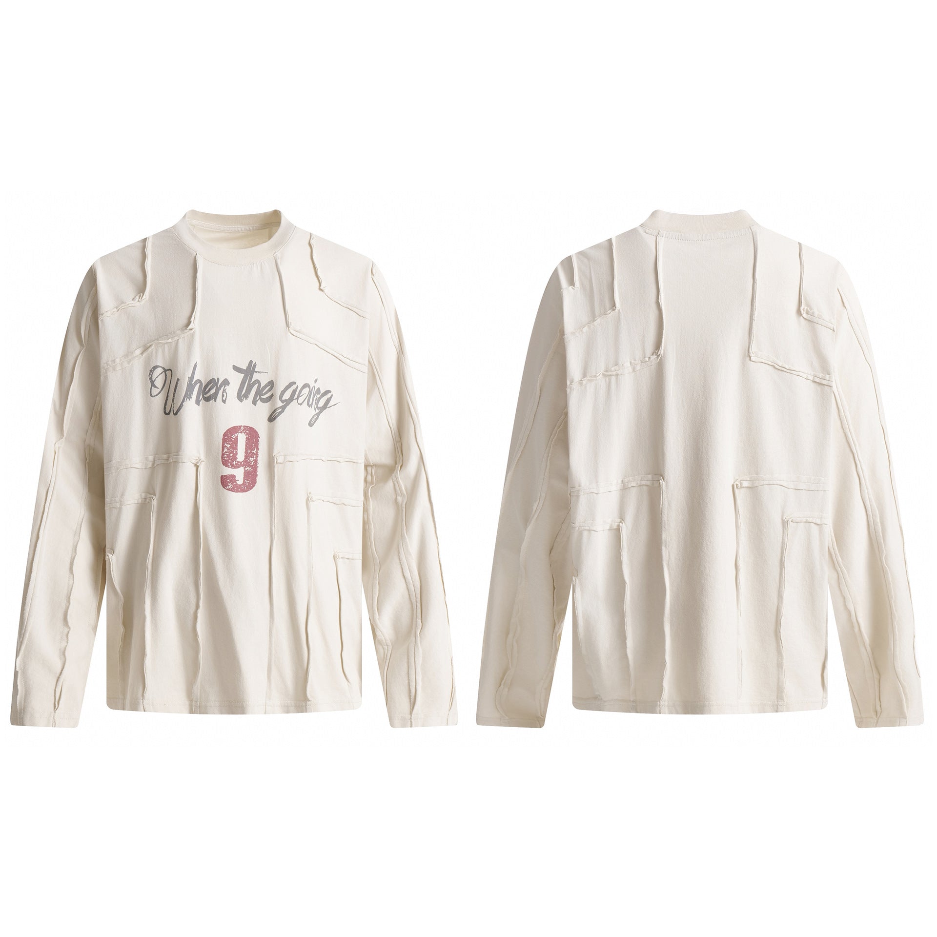 Splicing edge hoodie