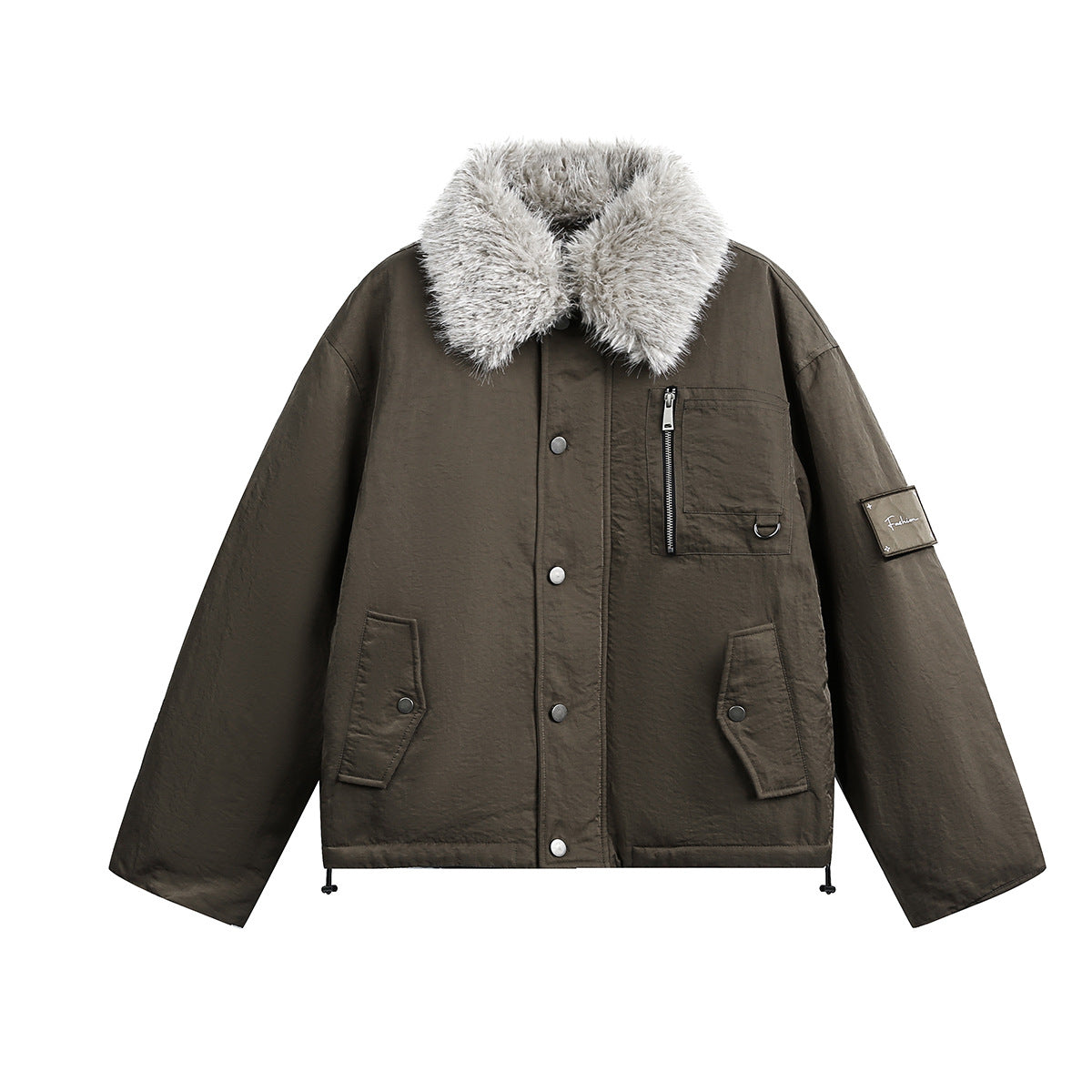 Woolen collar cotton clothing workwear jacket