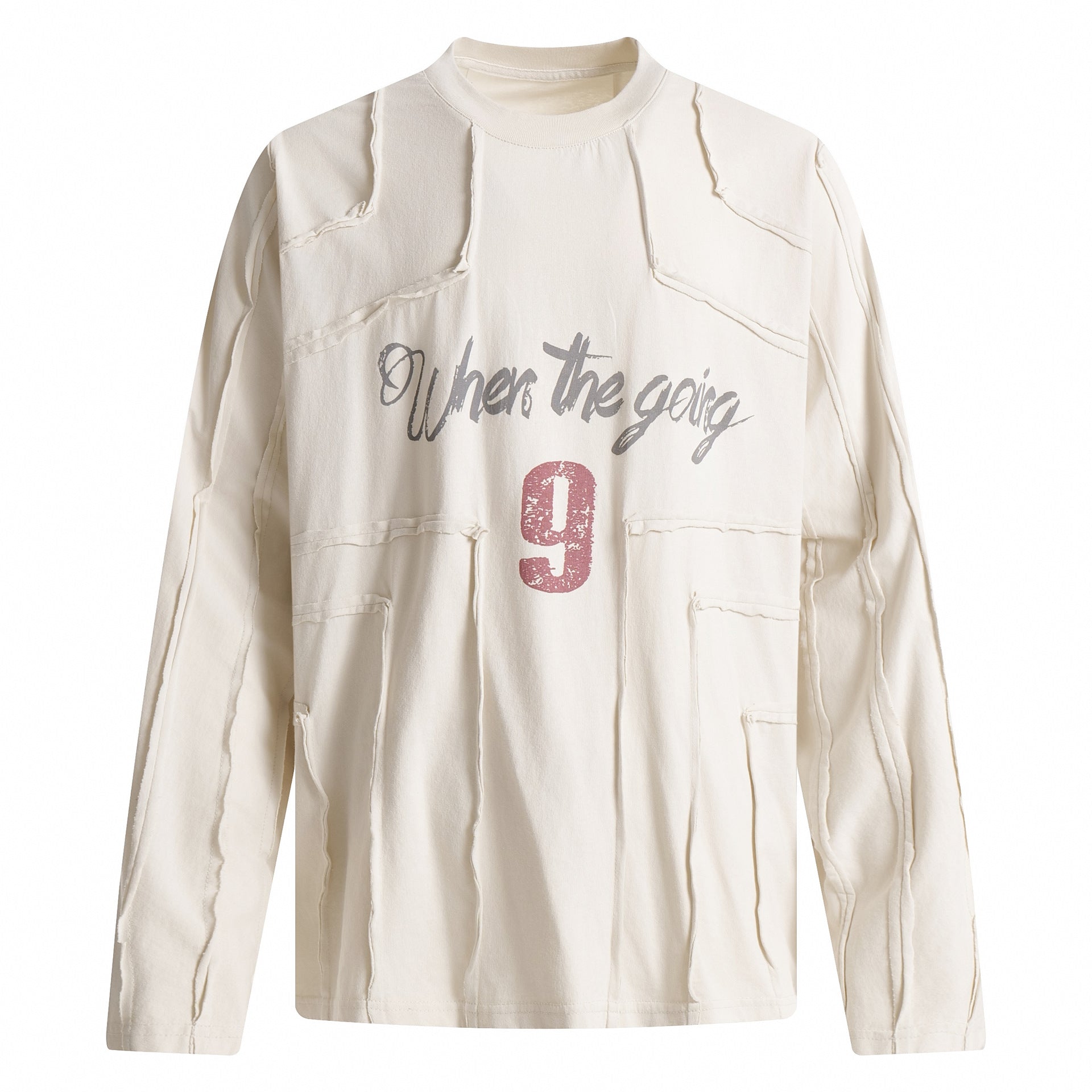 Splicing edge hoodie