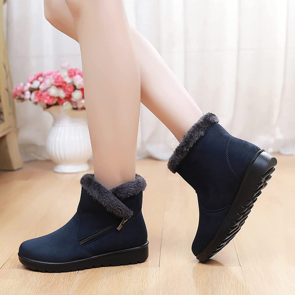Women's warm cloth shoes, elderly snow boots