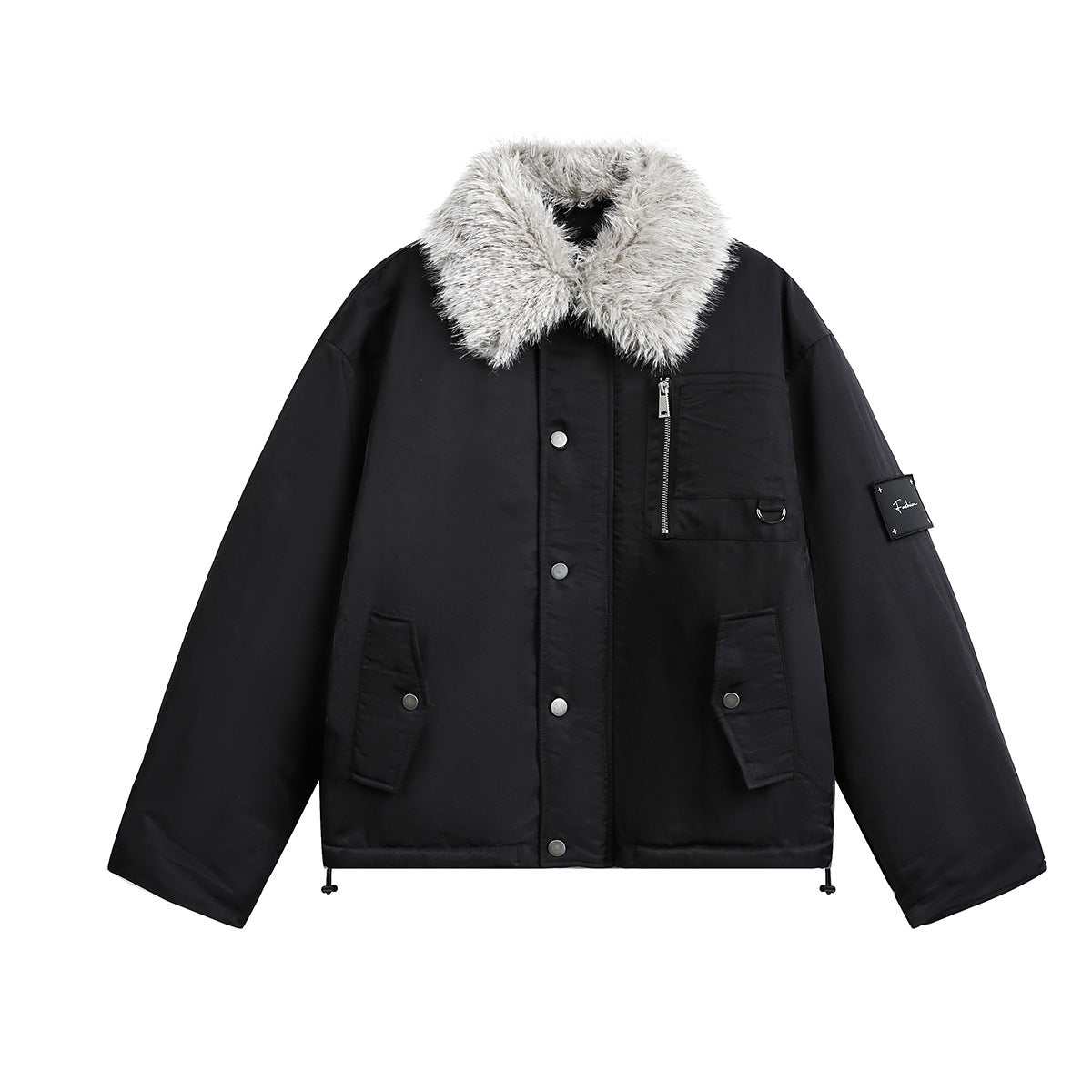 Woolen collar cotton clothing workwear jacket