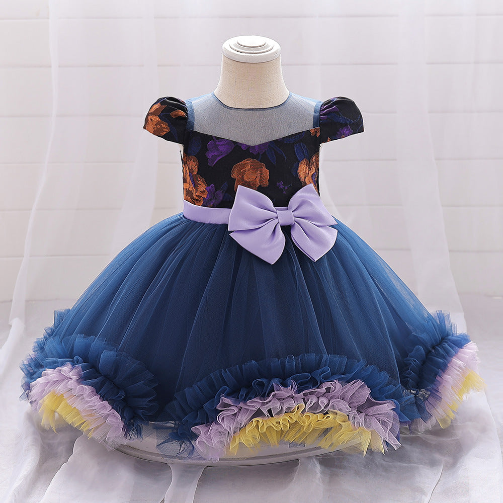Kids Party Costume Cosplay Witch Dress Tutu Skirt Princess Dress