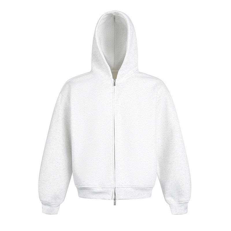Heavy-duty Double-zipper American-style Hoodie For Couples