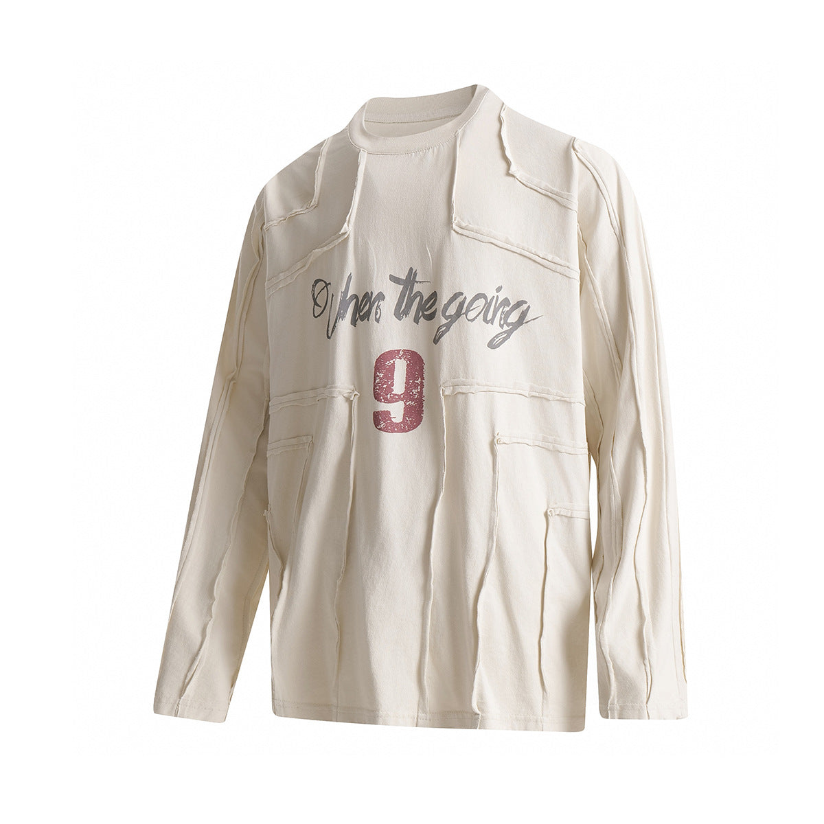 Splicing edge hoodie