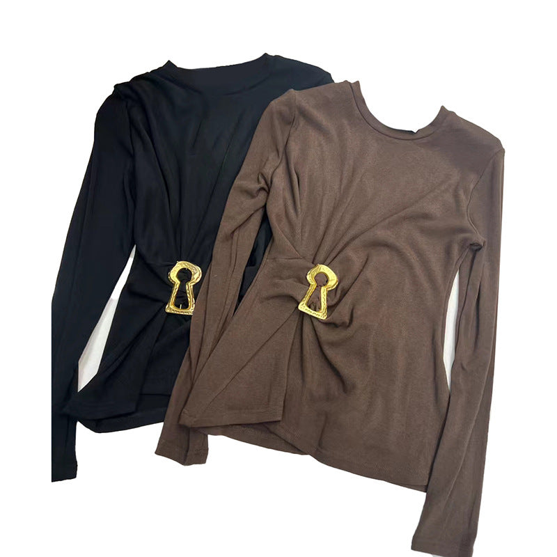 Metal decorative twisted long sleeves