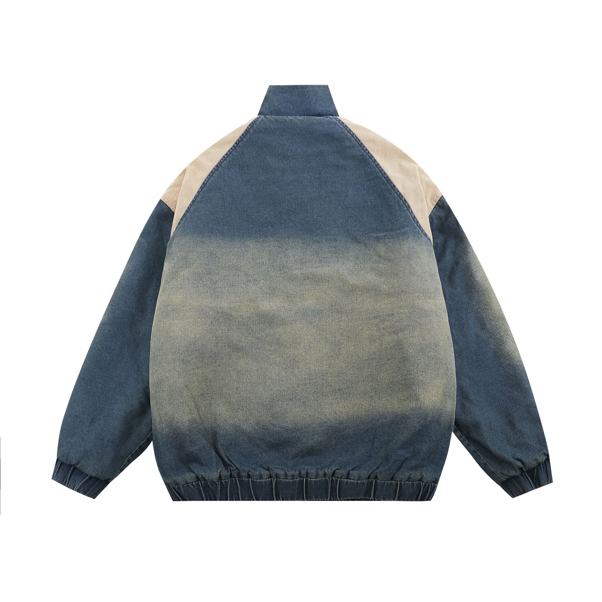 Cotton clothing washed denim jacket