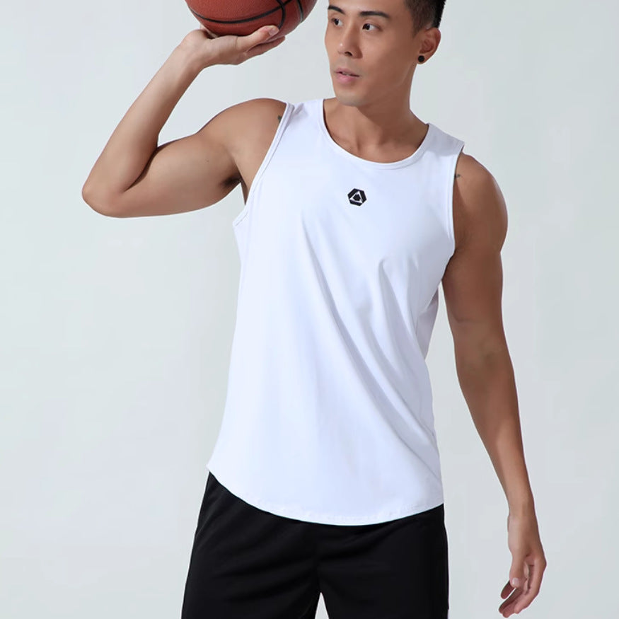 Loose quick drying thin sleeveless track and field training suit marathon vest