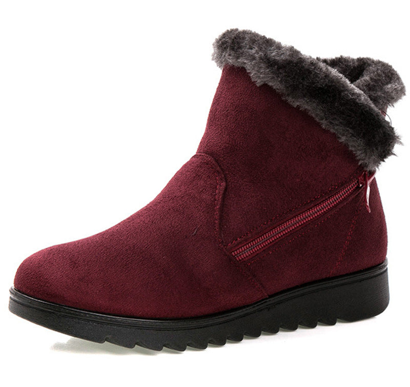 Women's warm cloth shoes, elderly snow boots