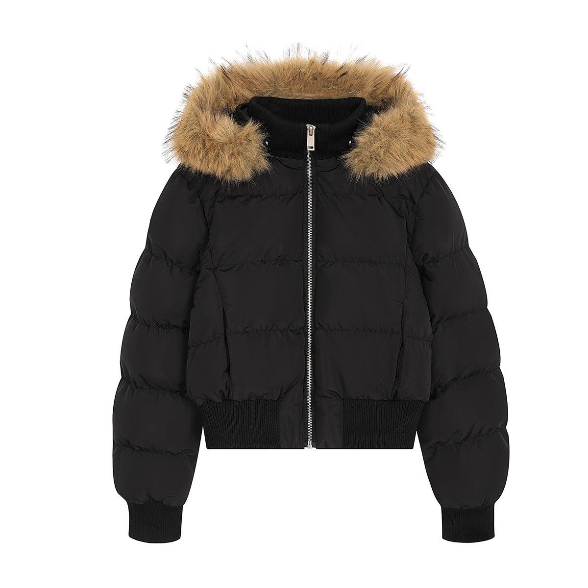 Hooded cotton jacket