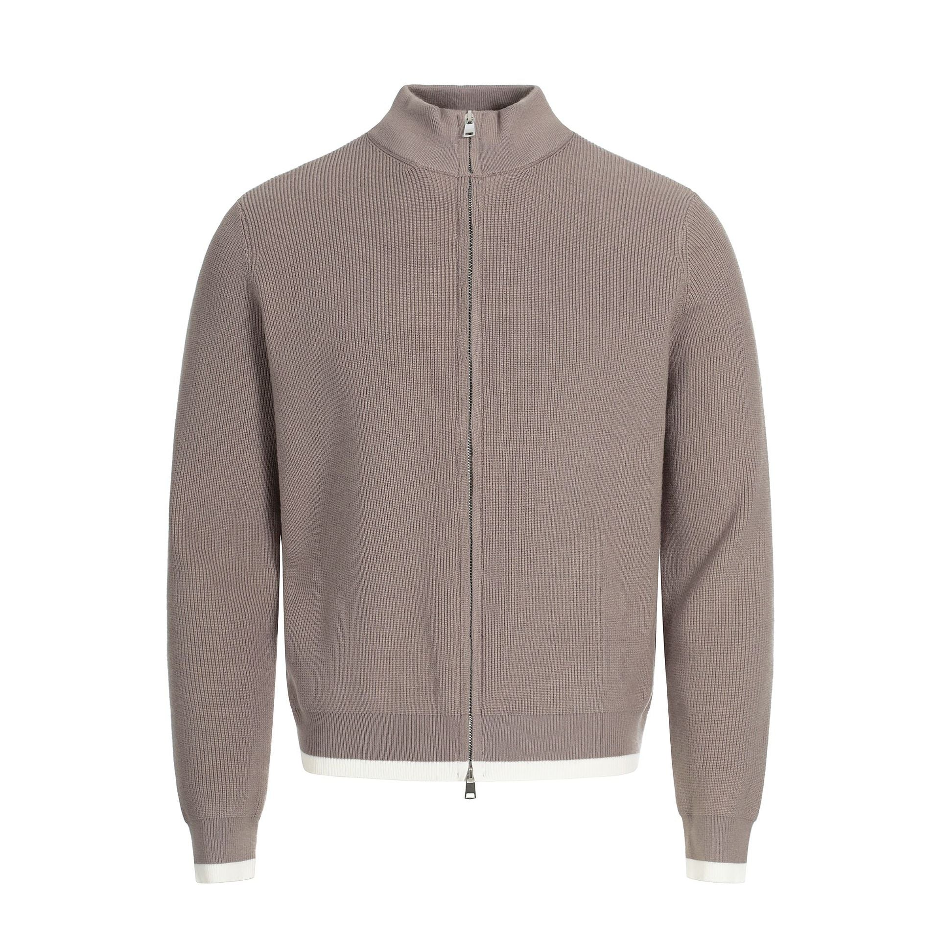 Zipper cardigan sweater jacket