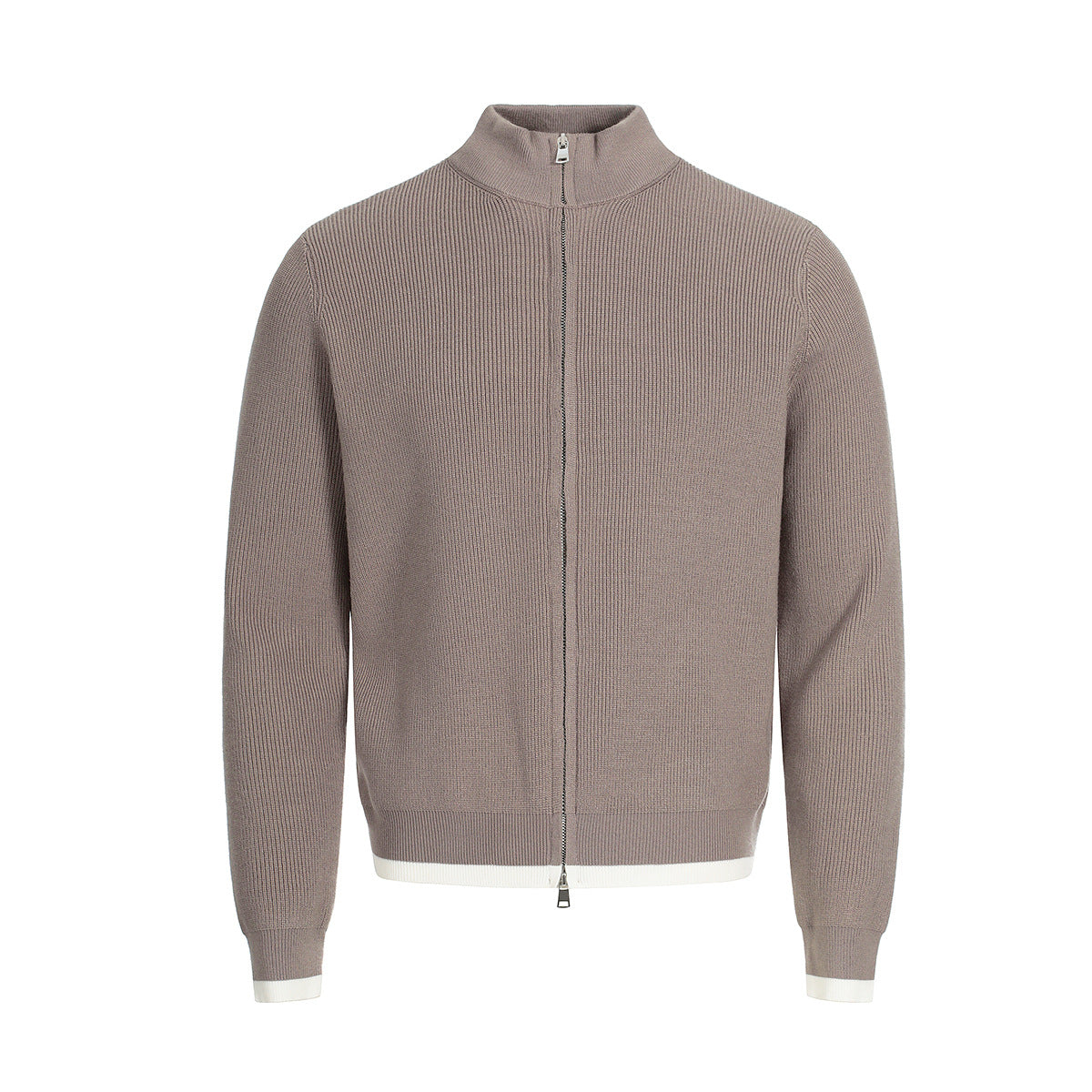 Zipper cardigan sweater jacket