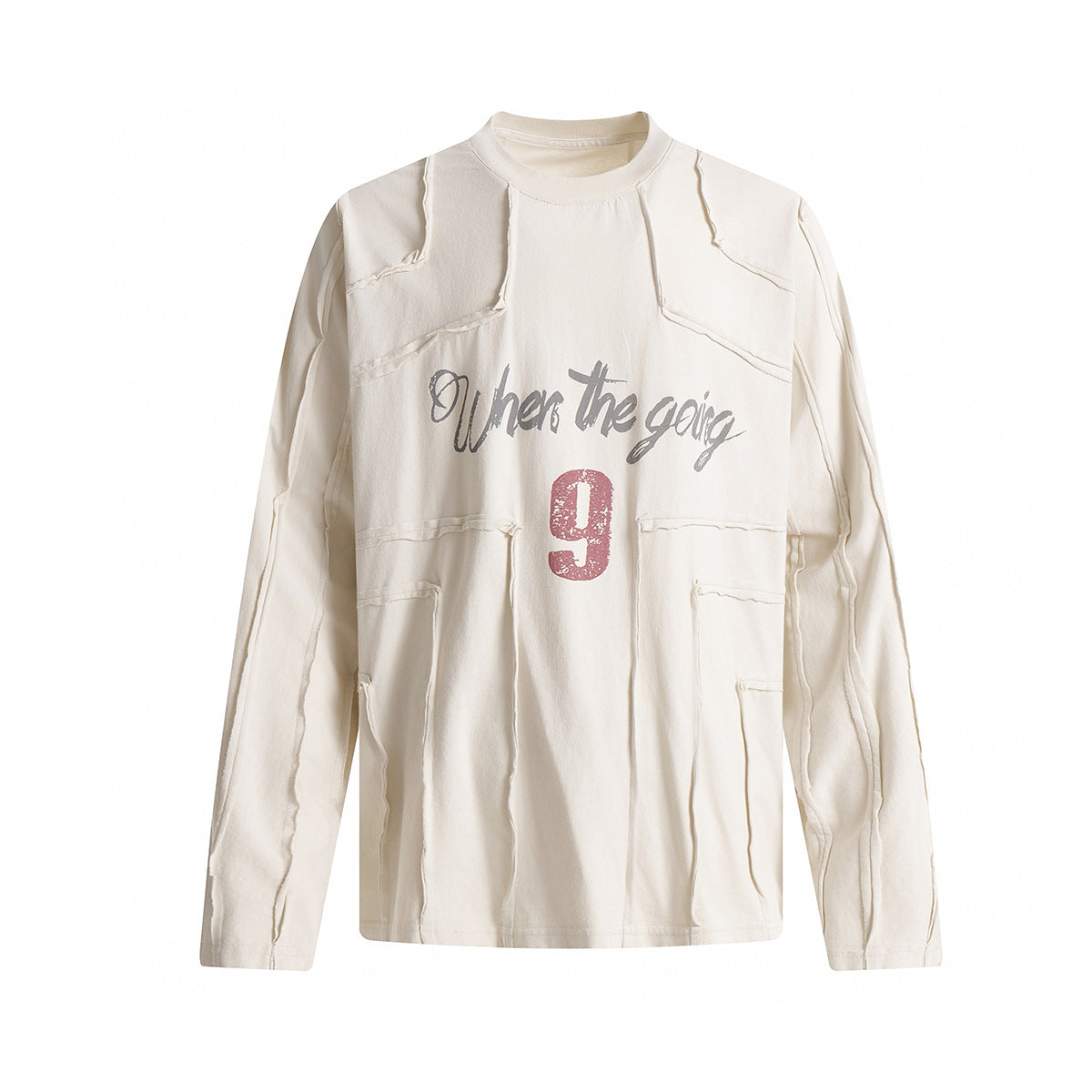 Splicing edge hoodie