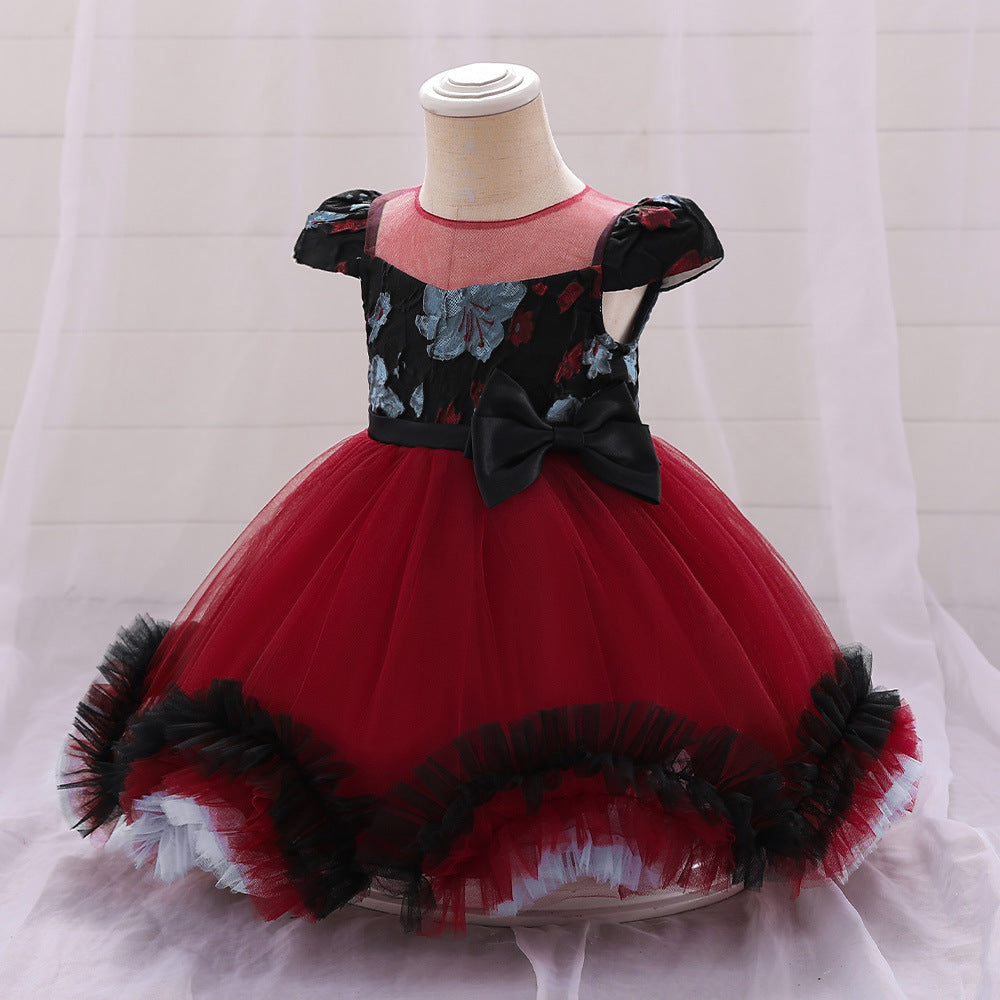 Kids Party Costume Cosplay Witch Dress Tutu Skirt Princess Dress