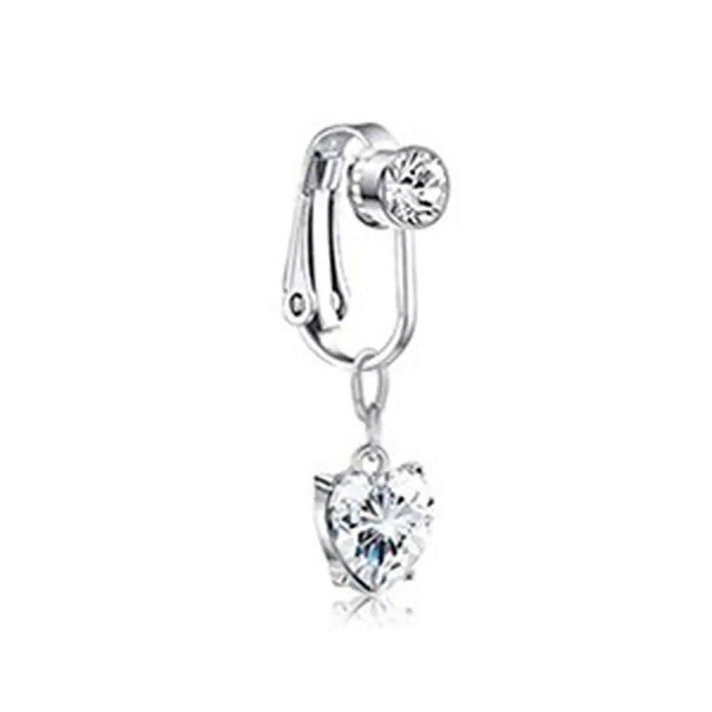 Beach Accessories Non Piercing Clip On Earrings Cartilage Clip Faux Belly Piercing Fake Belly Ring Navel Rings Body Jewelry